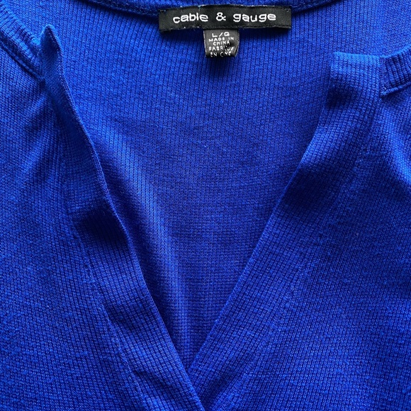 Cobalt blue sleeveless tunic, gently used, very good condition - Picture 3 of 6